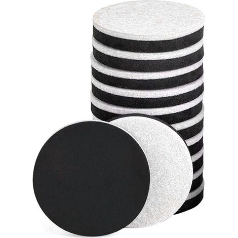 Filzgleiter für Möbel – 16 Stück – Für Hartholzböden, Fliesen und Linoleum – Wiederverwendbar, kein Klebstoff erforderlich – 5 cm Durchmesser (1/5)