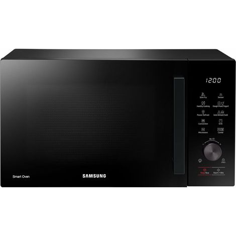 Samsung Forno a Microonde Combinato Bespoke Cottura Ventilata MC28A5137CK/E1, Piatto Doratore Incluso, Frittura ad Aria, Ricette Automatiche, Capacità: 28L, Colore: Nero, LxAxP: 51,7 x 31,0 x 47,6 (1/5)
