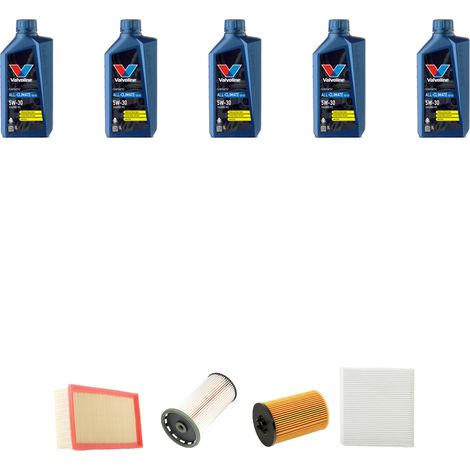 Kit tagliando 4 FILTRI e 5L OLIO compatibile con Audi A3 (8V1,8VK) 1.6 TDI 81kw dal 2013 (1/5)
