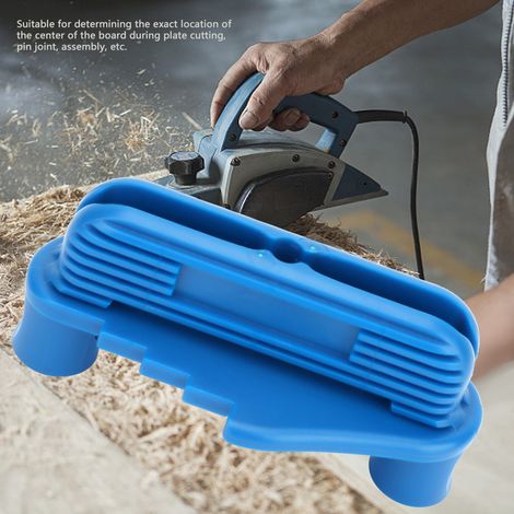 Gabarit de traçage central pour menuiserie en plastique, repère perçage trou assemblage, règle ligne 1 pièce (1/5)