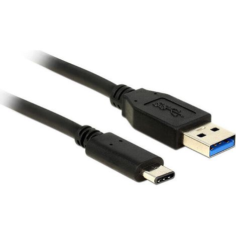 Delock cable usb 3.1 usb a macho  usb tipo-c 0,5 m (1/2)