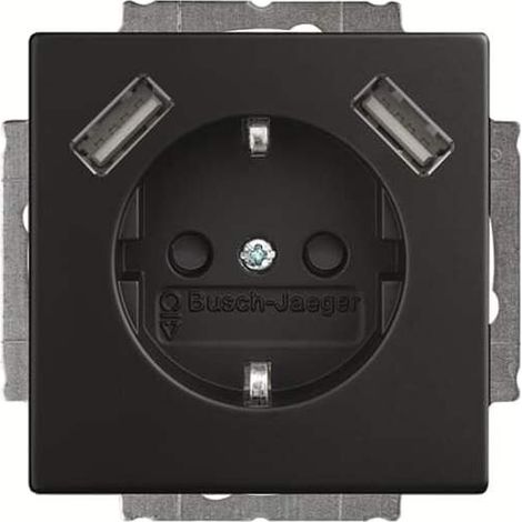 BUSCH JAEGER 20 EUCB2USB-885 SCHUKO-/2X USB-STECKDOSE (2CKA002011A6279)
