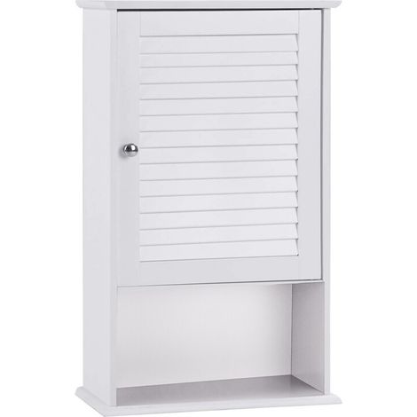 27.5 Inch H Wall Hanging Bathroom Storage Cabinet (1/5)