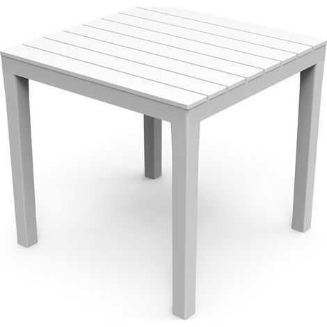 TAVOLI RESINA BALI DOGATO BIAN. 80X80