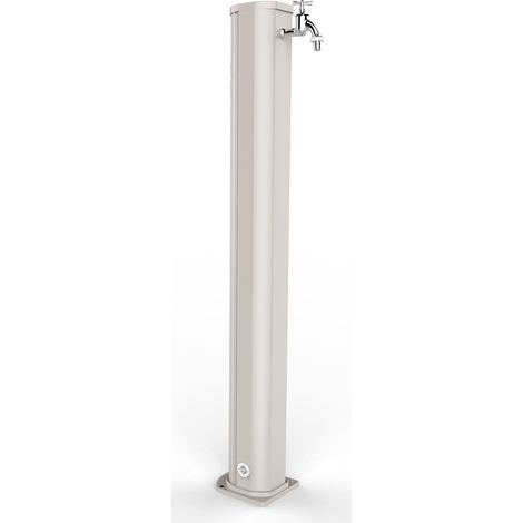 Fontana da esterno con rubinetto arkema jolly bianco crema (1/5)