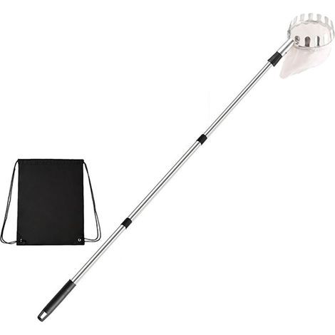 Collecteur de fruits extensible télescopique de 4 m avec panier de protection en tissu, pas besoin d'escalade pour la maison, le jardin, outil de récolte de fruits télescopique (1/5)