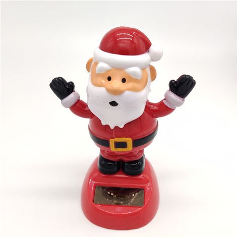 Père Noël solaire en jouet, balançoire automatique, décoration de Noël (1/5)