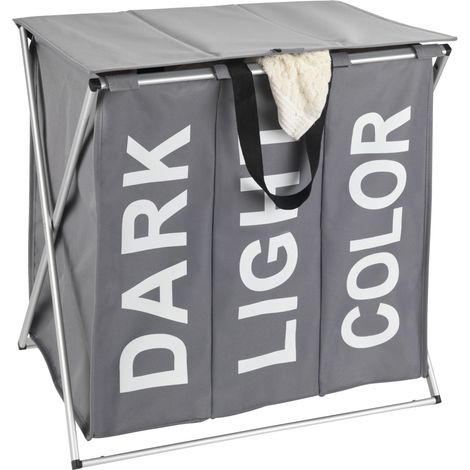 Wenko Trio Top cesta de ropa gris 118 litros (1/5)