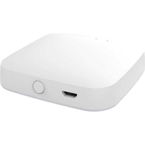 Gateway HUB Protocollo ZigBee 3.0, WIFI 2.4G TUYA, Smart Life, Bianco, 65X65X15mm