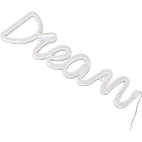 Lumière néon LED Dream, alimentée par batterie et USB, applique murale néon pour chambre, salon, bar, fête, Noël, mariage (1/5)