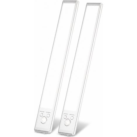 Réglette LED sous Meuble avec Détecteur de Mouvement, Rechargeable et Magnétique, 3 Températures de Couleur, 1,3 W (1/5)