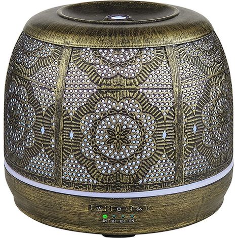 Humidificateur d'aromathérapie 500 ml, grande capacité, design moderne, bronze (1/4)