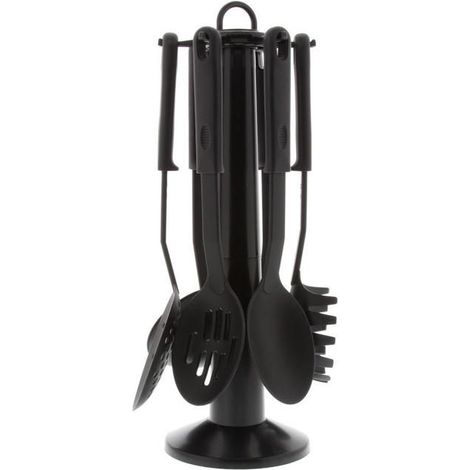 Set d'ustensiles de cuisine - PRADEL - PUST003009 - 6 pièces - Noir - Compatible lave-vaisselle (1/2)