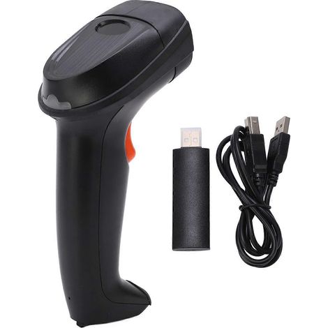 Lecteur de codes-barres 1D sans fil 2,4 GHz, appareil portable pour le commerce de détail