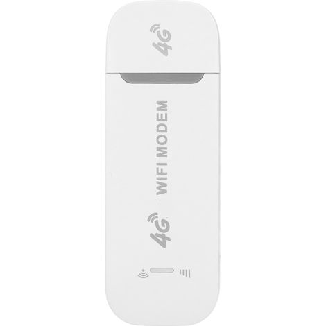 Routeur 4G LTE Portable 150Mbps WiFi Modem USB pour PC Tablette, Support 10 Utilisateurs, Blanc (1/5)