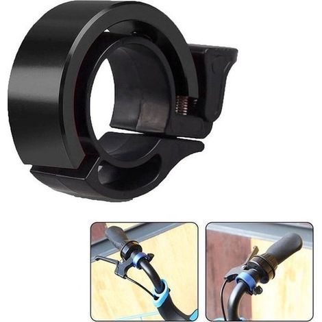 Campanello per bicicletta Campanello classico per bicicletta Campanello piccolo per bicicletta Campanello in alluminio per bicicletta Suono chiaro Ø 22 mm Parti per biciclette Biciclette e accessori S (1/5)