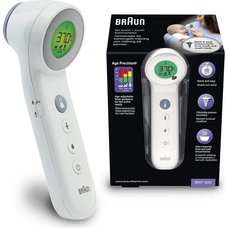 Braun BNT400WE No touch + Touch Thermometer mit Age Precision"-"169815143 (1/4)