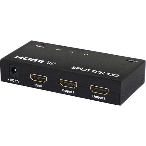 SAVIO CL-42 Splitter HDMI na 2 odbiorniki, Full HD, funkcja wzmacniacza, pudełko
