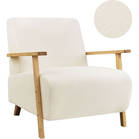 Sessel LESJA Bouclé Hellbeige
