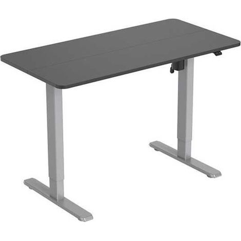 Equip 650811 Elektrisch verstellbarer Schreibtisch schwarz und grau