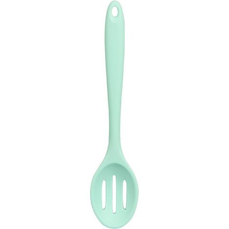 Silikonlöffel in Unifarbe, hitzebeständig, rutschfest, Küchenutensil zum Kochen und Servieren von Speisen (1/5)