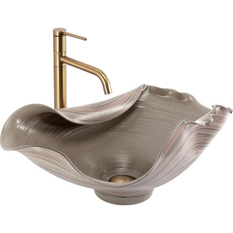 AUFSATZWASCHBECKEN REA HM-17 BEIGE (1/5)