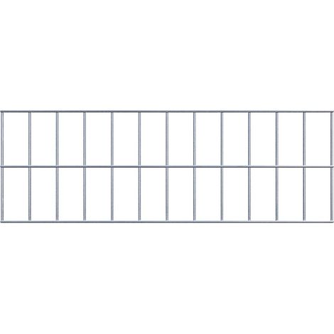 Grille de Gabion à l’unité - Dimensions: 60 cm x 20 cm - mailles de 5 x 10 cm - Made in Germany
