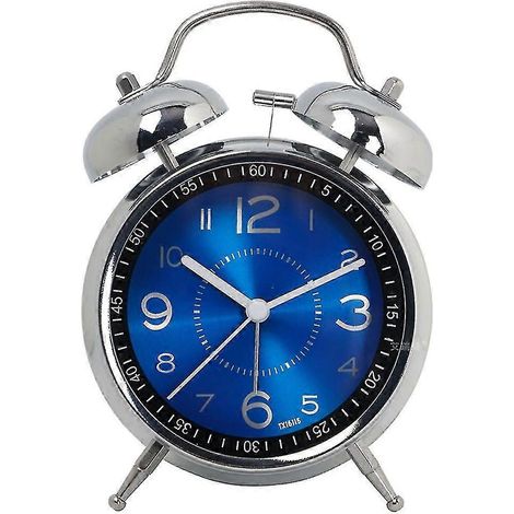 Réveil puissant pour adultes au sommeil profond, silencieux, à quartz, avec rétroéclairage et double sonnerie. (1/5)