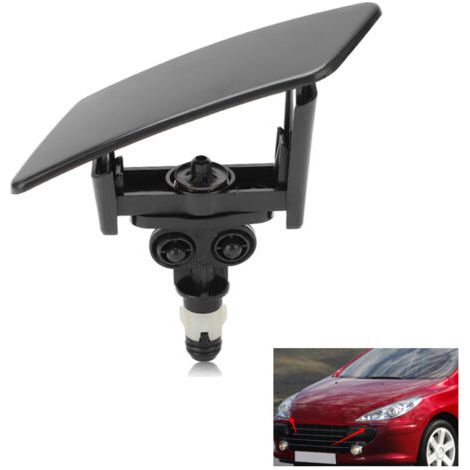DEESSE SHOP-Buse de lave-glace gauche pour Citroën C4 et Peugeot 307 2004-2013 – Matériau ABS haute qualité – Installation facile – Remplacement direct (1/5)