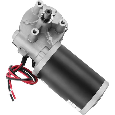 Maxpeedingrods – Moteur électrique 24V DC 45W – Réducteur de vitesse 220 tr/min – Arbre 10 mm – Couple max 30Nm – Câble de commande inclus