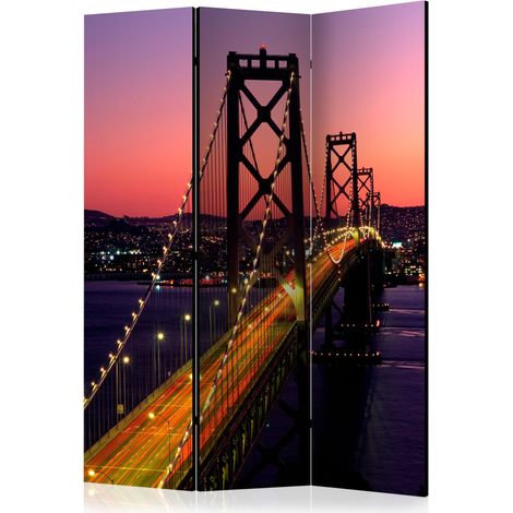 Paravento - Charming evening in San Francisco [Room Dividers] - 135x172 (1/4)