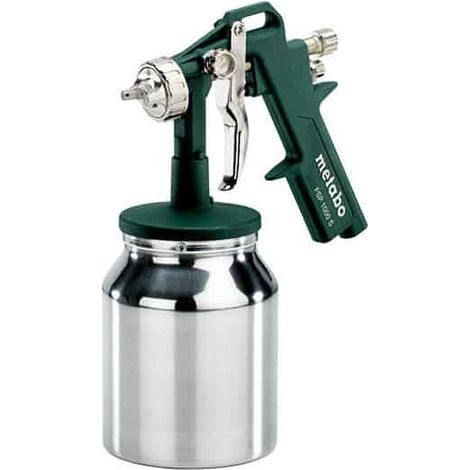 Metabo – Pistolet à peinture pneumatique 60157600 – Pression 4,5 bar – Débit 240 l/min – Godet 1 l pour bois, métal et plastique