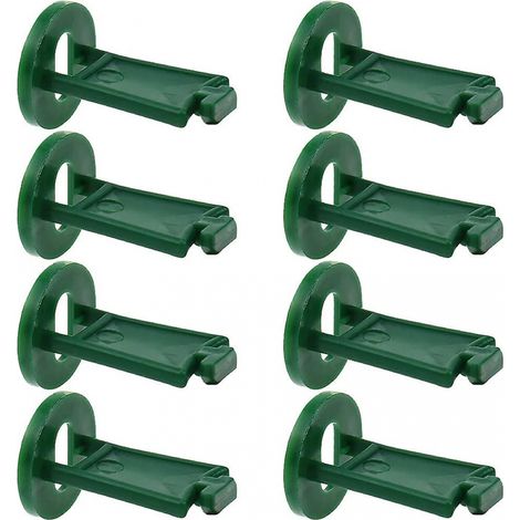 BEBUSINGOTO Clips giratorios para invernadero, gancho para invernadero, juego de clips para colgar plantas y flores, herramienta para colgar invernaderos (50 unidades) (1/5)