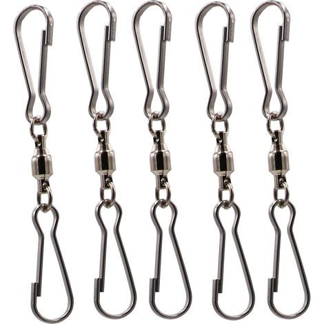 Lot de 5 émerillons avec double clip pour éolienne (1/5)