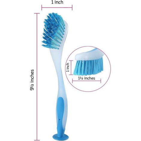 Brosses nettoyage multi-usages sols/murs/carrelage avec manche long/ventouse, cuisine (1/5)