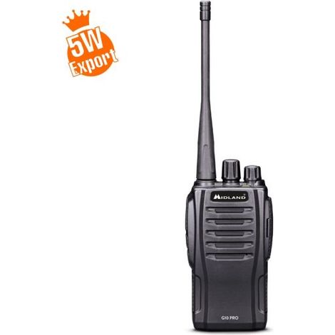 Midland ricetrasmittente professionale palmare pmr446 G10 PRO Export 5W - C1107.04