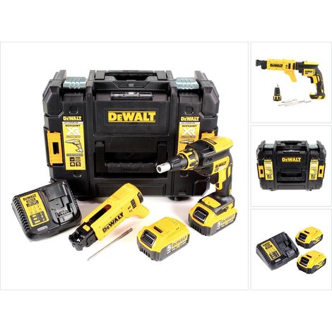 DeWalt DCF 620 P2K Visseuse pour cloisons sèches sans fil 18 V 30 Nm Brushless + 2x batterie 5,0 Ah + chargeur + tête de chargeur + TSTAK