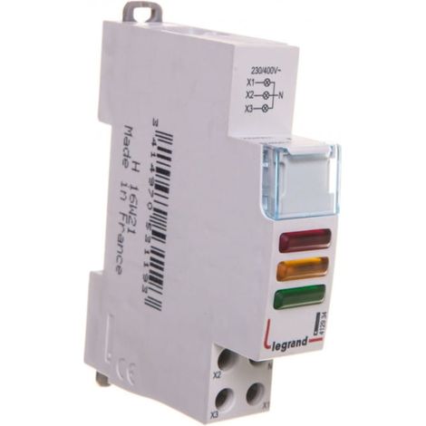 Legrand 412934 testigo LED multicolor carril DIN