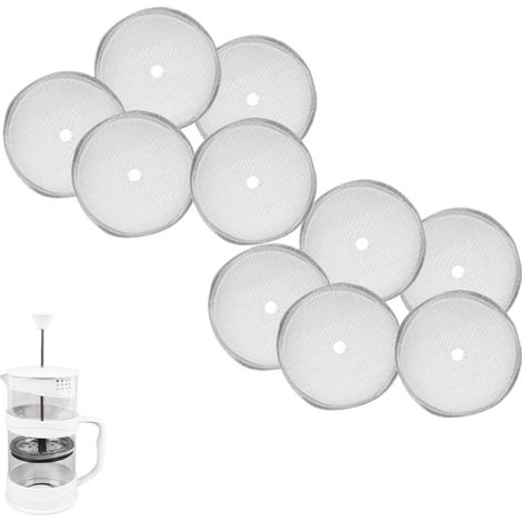 pièces de filtre de presse française, remplacement de tamis de filtre à mailles réutilisable en acier inoxydable pour cafetière à presse française de 350 ml (1/5)