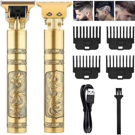 Tondeuse à cheveux homme, rasoir électrique professionnel sans fil, tondeuse barbe étanche rechargeable, kit de coupe et modelage barbe (1/5)