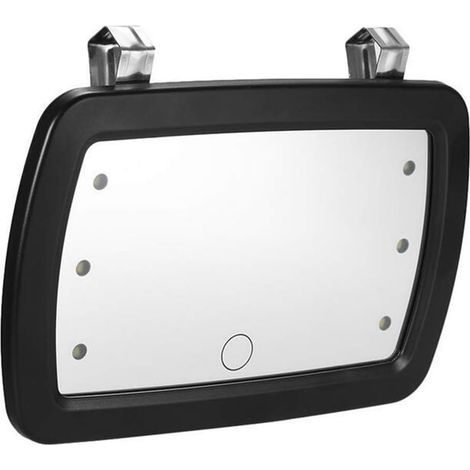 Auto-Sonnenblendenspiegel, 6 LED-Kosmetikspiegel, Kfz-Make-up-Spiegel, Kosmetikspiegel mit Touchscreen für Auto, LKW, SUV (1/5)