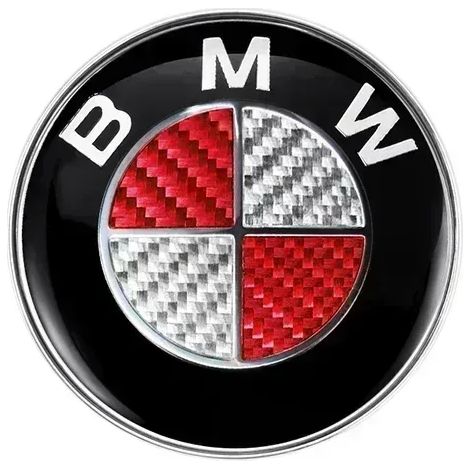(carbone argent rouge, 82 mm) - 74 mm 82 mm - Emblème de coffre arrière, capot avant, logo. Convient aux BMW F15 F10 E64 E63 E60 E52 E83 E46 E92 E90 E84 E93 G03 F20 X3 X5 X6 (1/5)