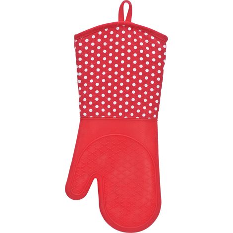 Wenko Guantes de cocina de silicona rojo 185 x 375 mm (1/5)
