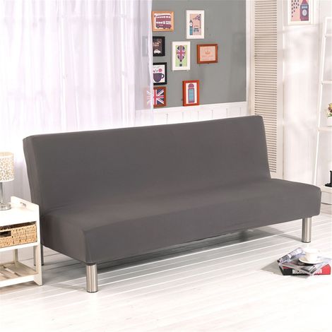 Housse De Canapé Pliable - Housse De Futon En Polyester Élastique - Pour Canapé Convertible Et Futon Standard - 1 Pièce (1/5)