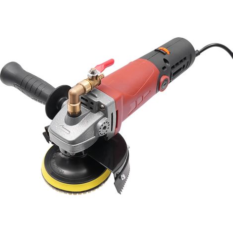 Polisseuse humide, 860 W / 220 V, 100 mm, à vitesse variable, avec tampon de polissage diamanté pour granit, polisseuse pour béton, polisseuse pour pierre (1/5)
