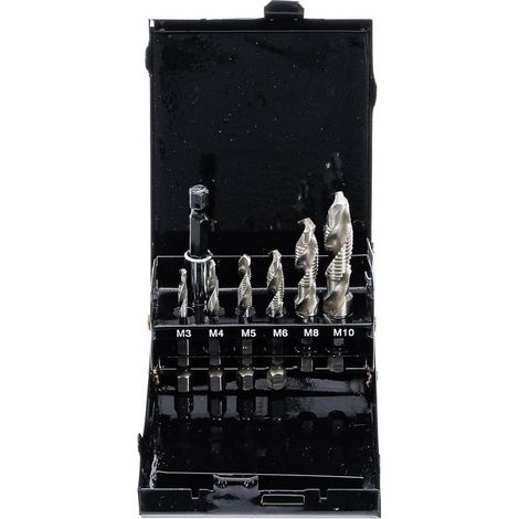 Jeu de Mèches et Tarauds HSS-G 7 pcs - Acier Rapide, Précision et Durabilité, Pro - D-Work (1/5)