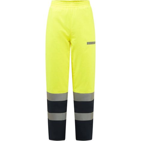 Pantalones de invierno Bizflame Rain+ de alta visibilidad y contraste multinorma FR PORTWEST FR434 XL Amarillo/Marino (1/2)