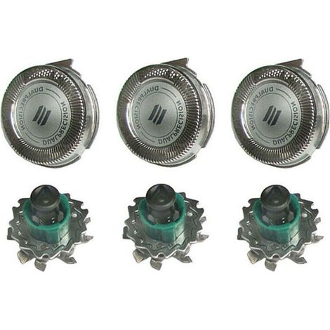 YMYNY Têtes de rechange pour rasoir Philips RQ11 Dual Precision 3 pièces, modèle : 3 pièces (1/4)