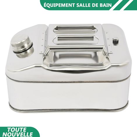 WAOBDLA 10L/2.64Gal acier inoxydable réservoir de carburant essence peut automobile huile baril avec le tube (1/5)