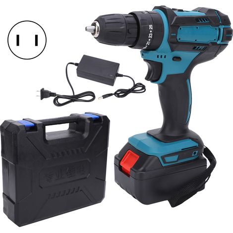 Perceuse sans balais électrique rechargeable lithium, tournevis à main, outil de perçage 110-240V avec prise US (1/5)